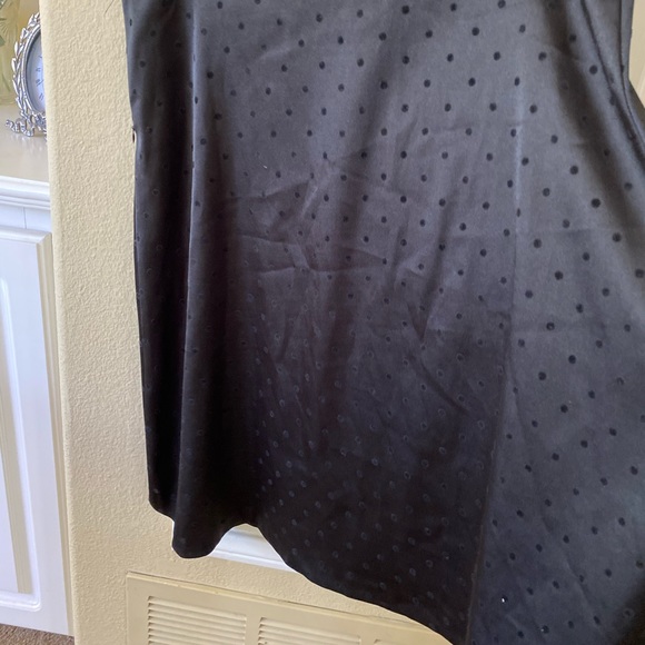 Black midi flare skirt polka dots - Picture 4 of 5